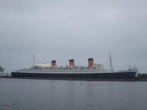 The old passenger ship The Queen Mary