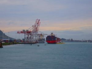 My first siting of Cap Capricorn. Docking yesterday afternoon in Tauranga