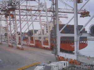 The next view from the Container Terminal Gate Security Camera Screen!