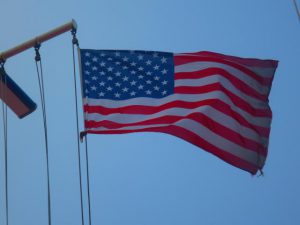 This is America, Man! Our courtesy flag is up ready for arrival. Humans made these borders. Compartments that try defy Nature’s rule.