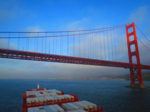 Cap Capricorn approaching The Big Bridge.