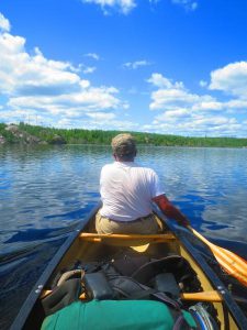 The full canoe from the helmsman's view!