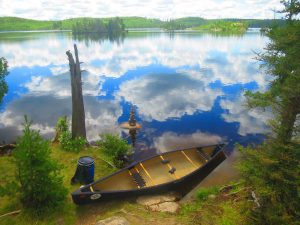 Almost perfect!  Canoe empty and home all set up. Just enjoying the intensity of Nature!